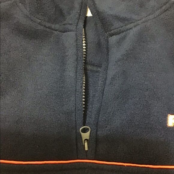 NFL New England Patriots Quarter Zip Fleece Pullover Jacket Good Condition - Picture 8 of 12